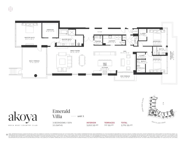 Akoya at Boca West — Emerald Villa