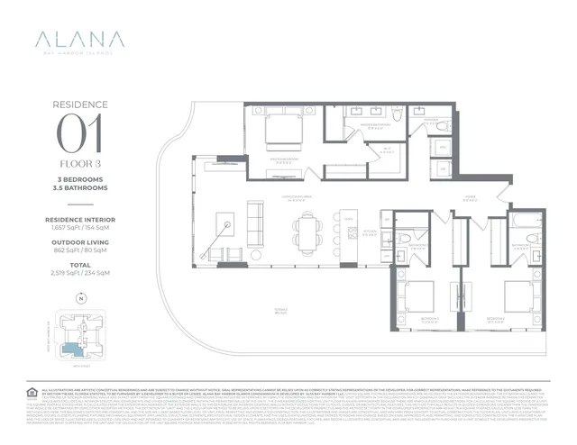 Alana Bay Harbor Islands — Residence 01
