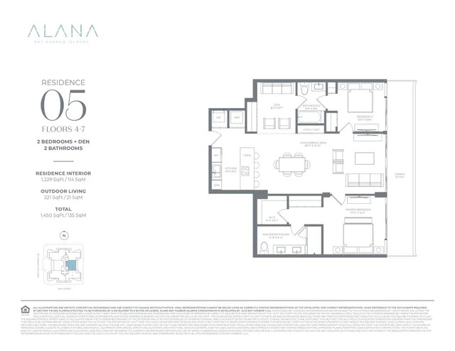 Alana Bay Harbor Islands — Residence 05 Floors 4-7