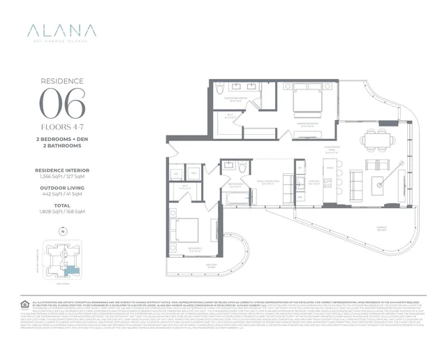 Alana Bay Harbor Islands — Residence 06 Floors 4-7