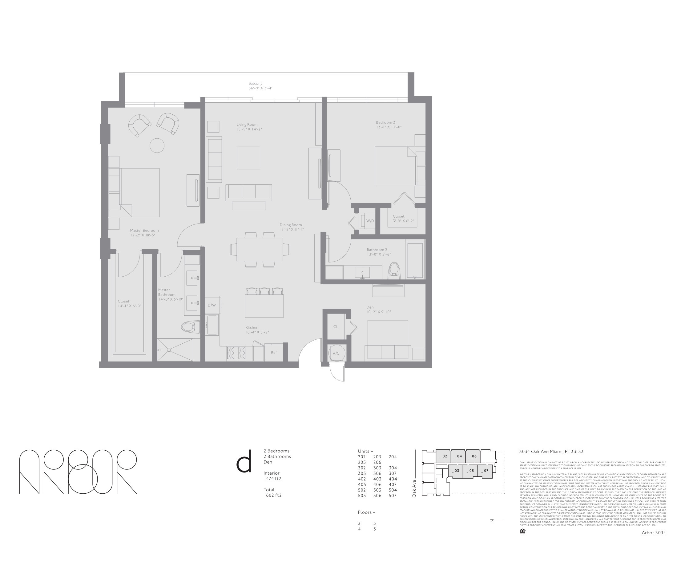 Arbor Coconut Grove — Plan D