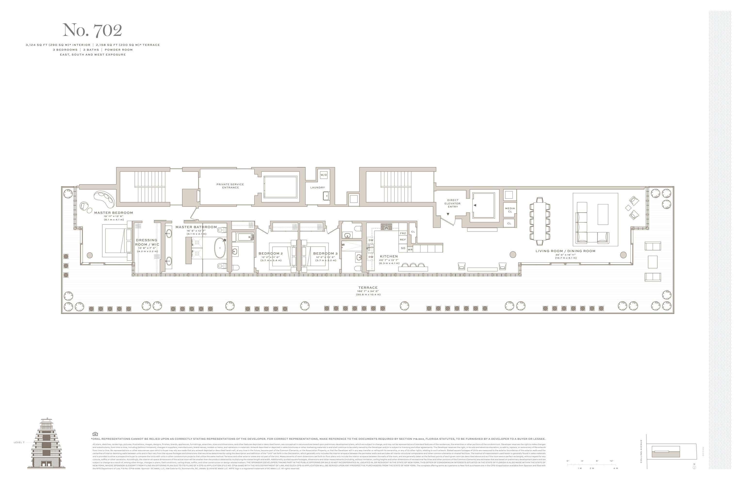 Arte Surfside Residences — No 702