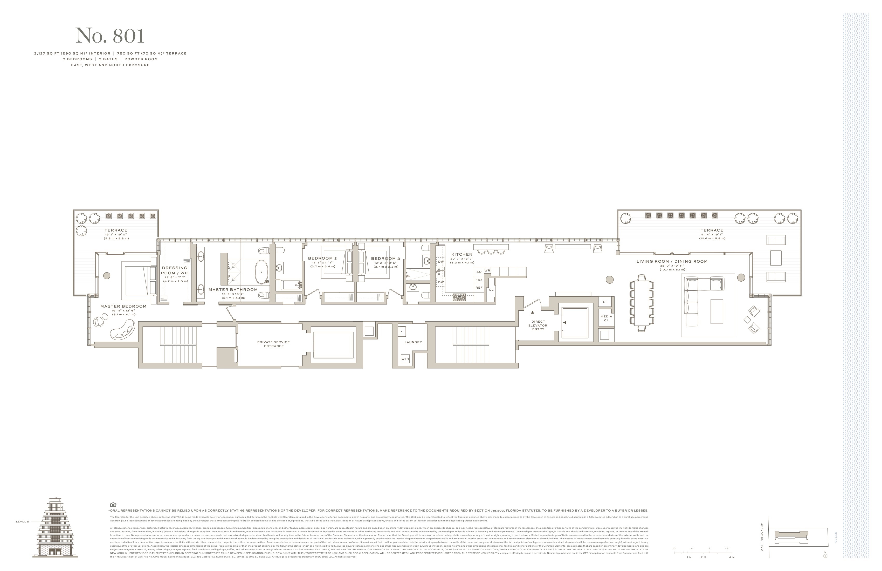 Arte Surfside Residences — No 801