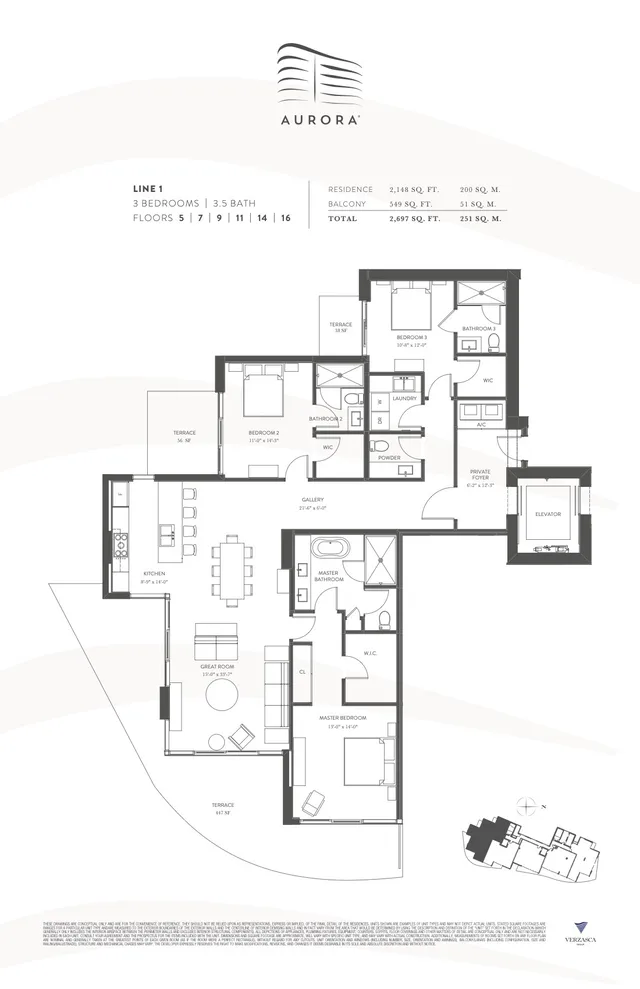 Aurora Sunny Isles Beach — Line 1