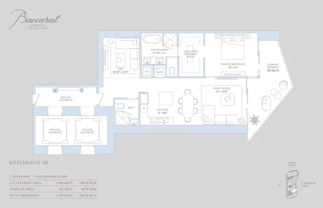Baccarat Residences Brickell — Residence 05