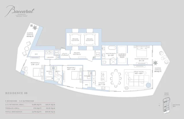 Baccarat Residences Brickell — Residence 06