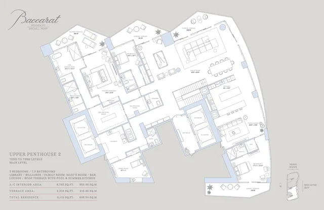 Baccarat Residences Brickell — Upper Penthouse 2