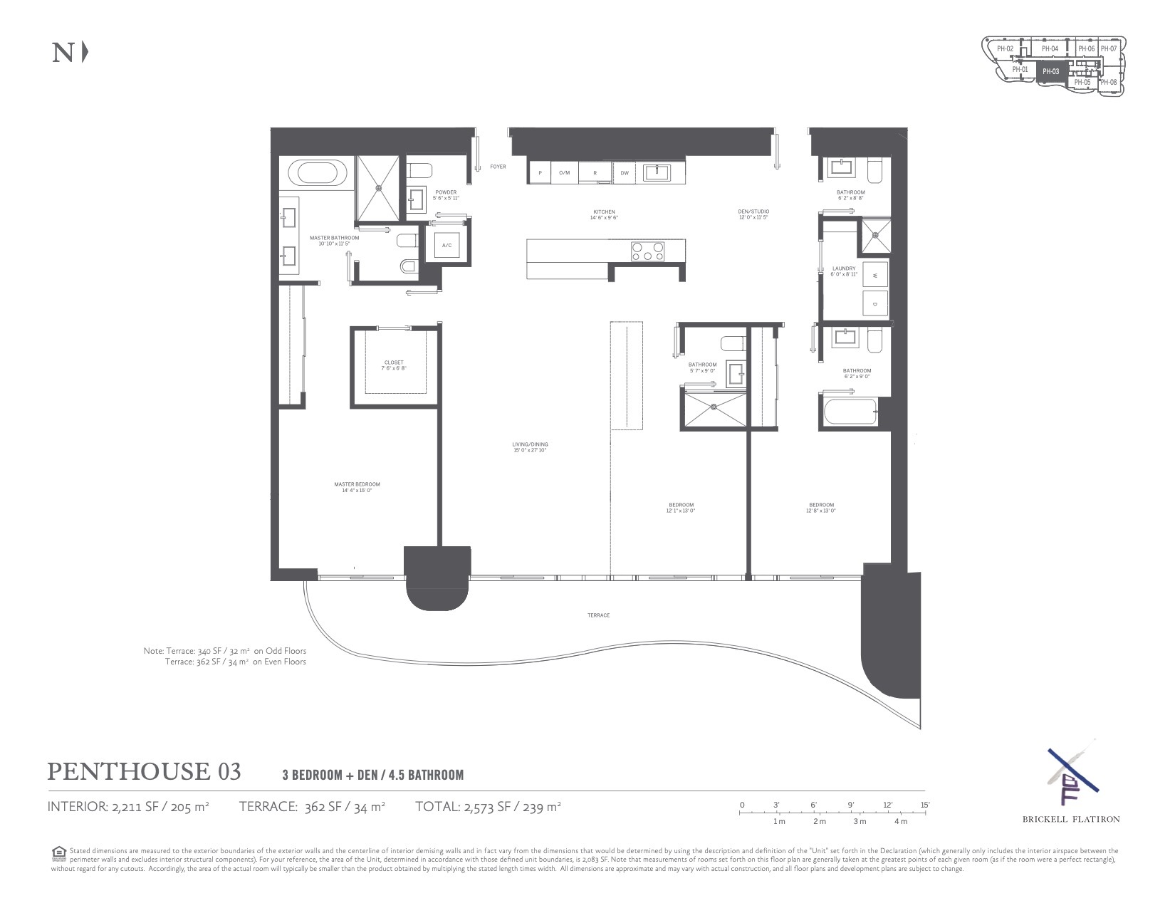 Brickell Flatiron Condos — Penthouse 03