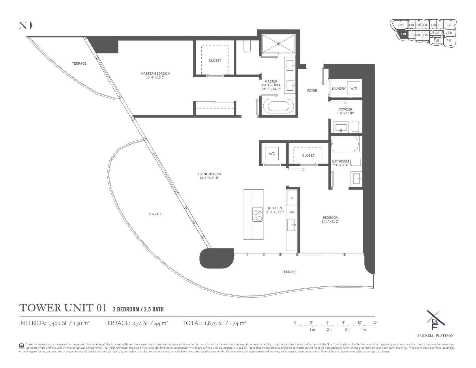 Brickell Flatiron Condos — Tower Unit 01