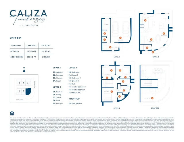 Caliza Townhouses at Silver Grove — Unit 01