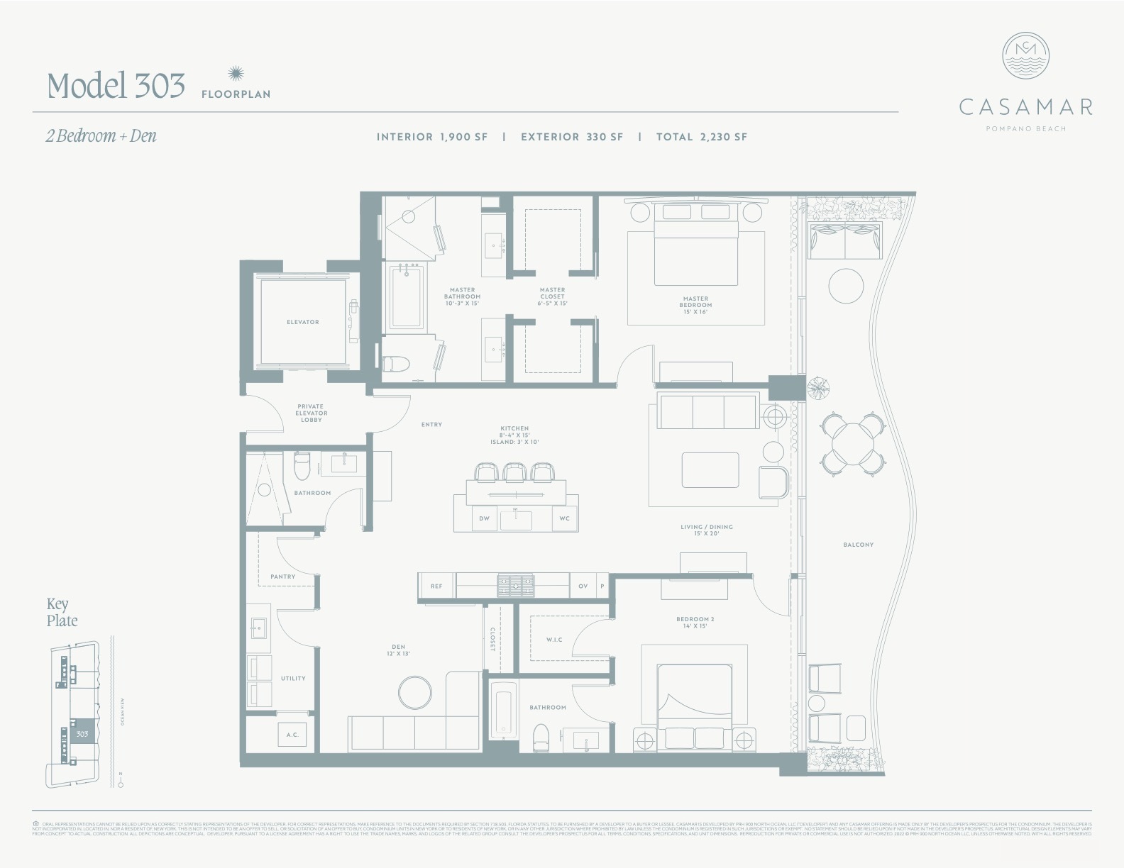 Casamar Pompano Beach Condos — Residence 303