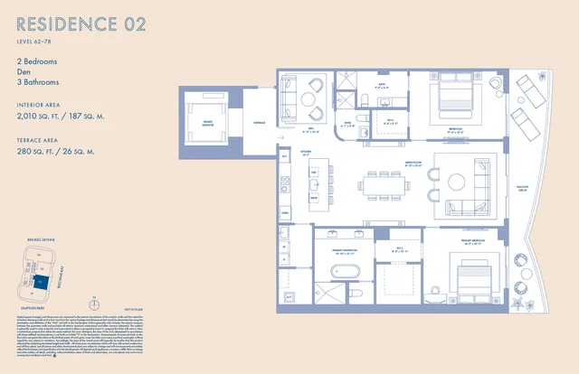Cipriani Residences Miami — Residence 02 Level 62-78