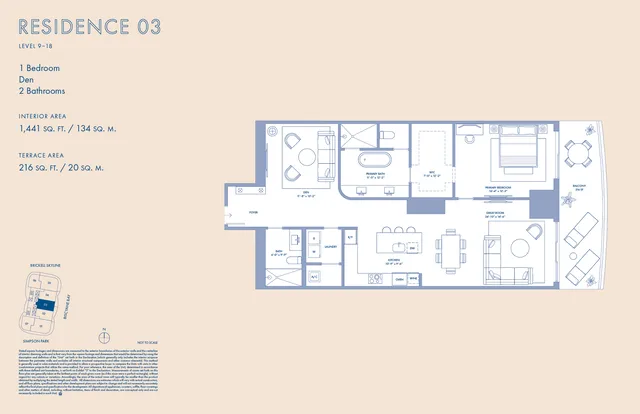 Cipriani Residences Miami — Residence 03 Levels 9-18