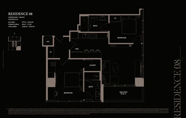 E11even Residences Miami — Residence 08