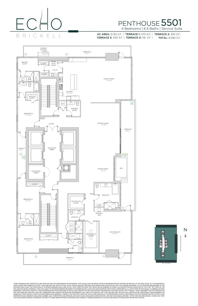 Echo Brickell — Penthouse 5501