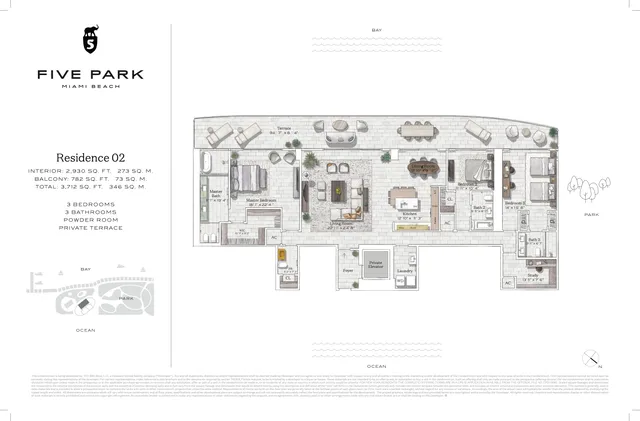 Five Park Residences Miami Beach — Residence 02