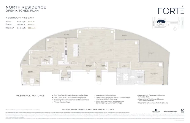 Forte on Flagler — North - Open Kitchen
