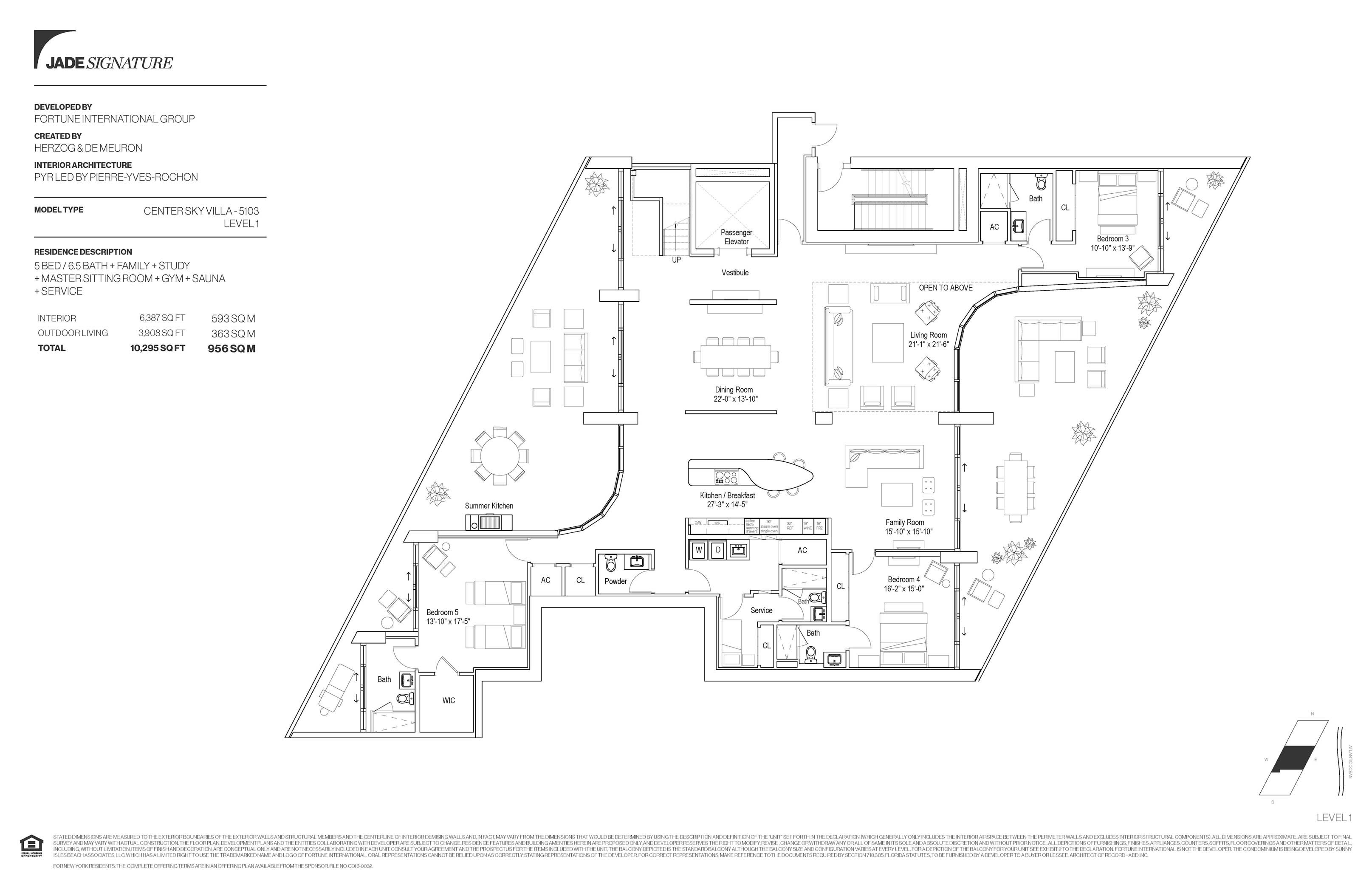 Jade Signature Sunny Isles — Center Sky Villa 5103