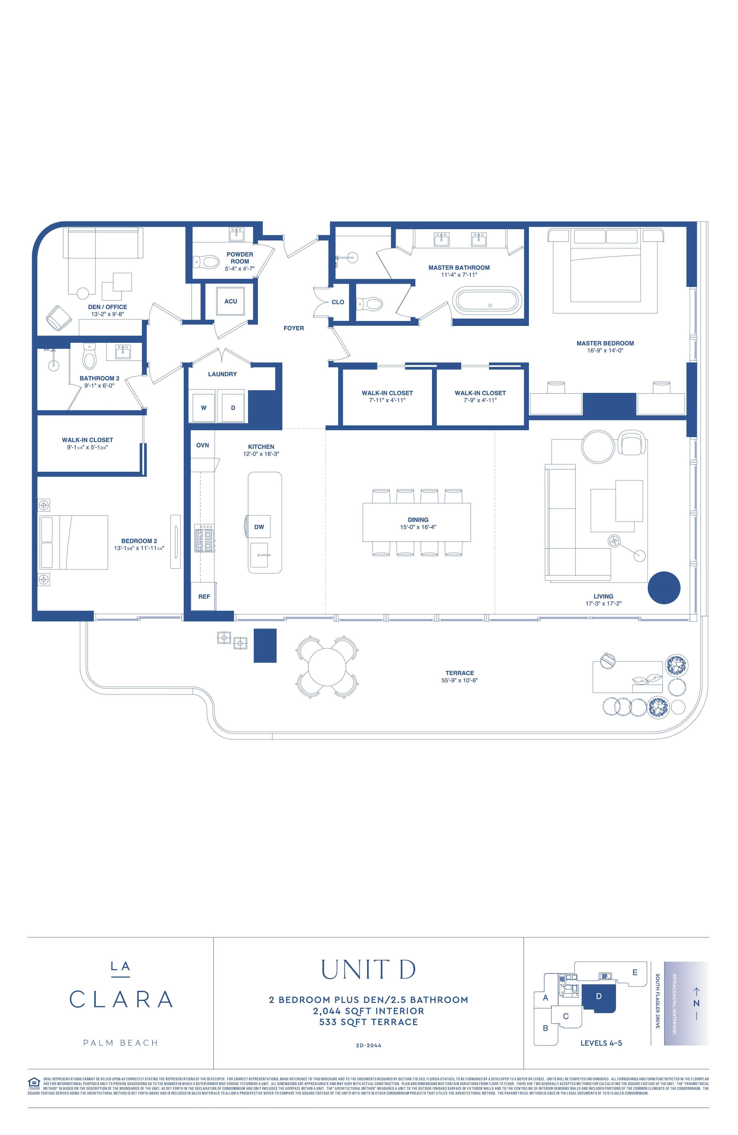 La Clara Palm Beach — Unit D