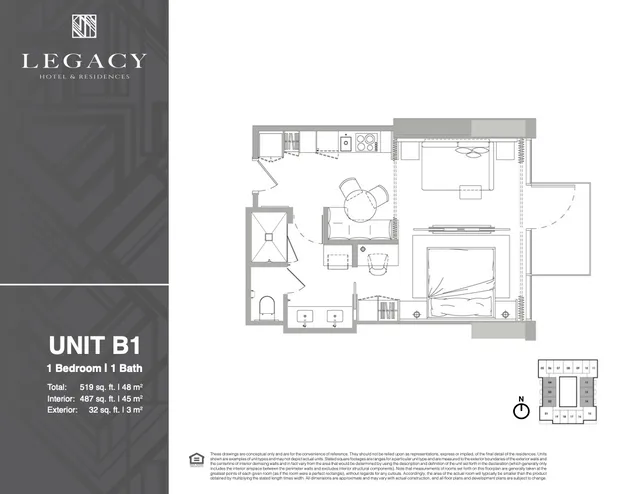 Legacy Downtown Miami Hotel and Residences — Unit B1