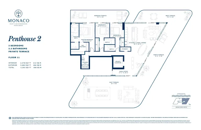 Monaco Yacht Club and Residences Miami Beach — Penthouse 2