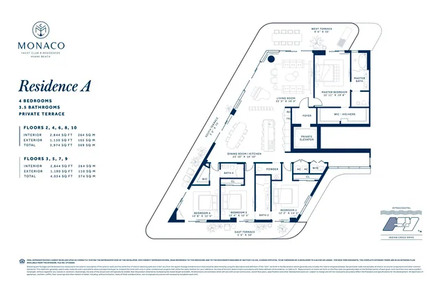 Monaco Yacht Club and Residences Miami Beach — Residence A