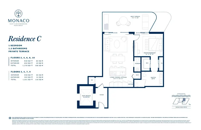 Monaco Yacht Club and Residences Miami Beach — Residence C