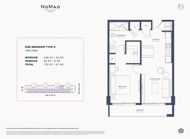 Nomad Residences Wynwood — One Bedroom Type A