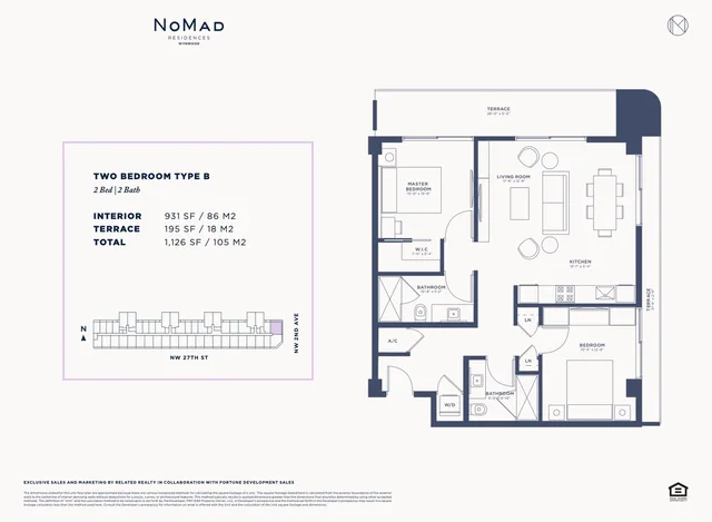 Nomad Residences Wynwood — Two Bedroom Type B