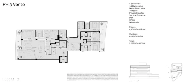 Onda Residences Miami — PH 3 Vento