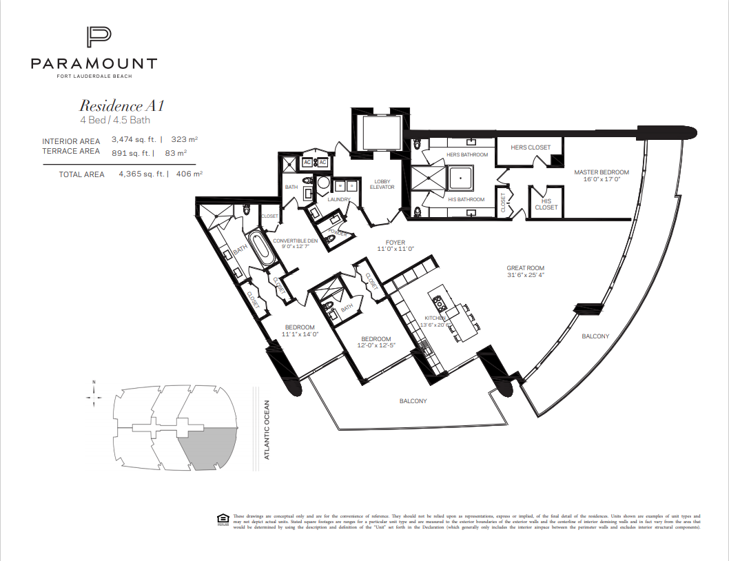 Paramount Fort Lauderdale — Residence A1