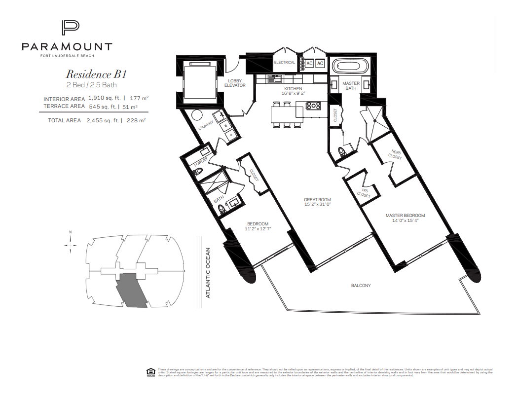 Paramount Fort Lauderdale — Residence B1