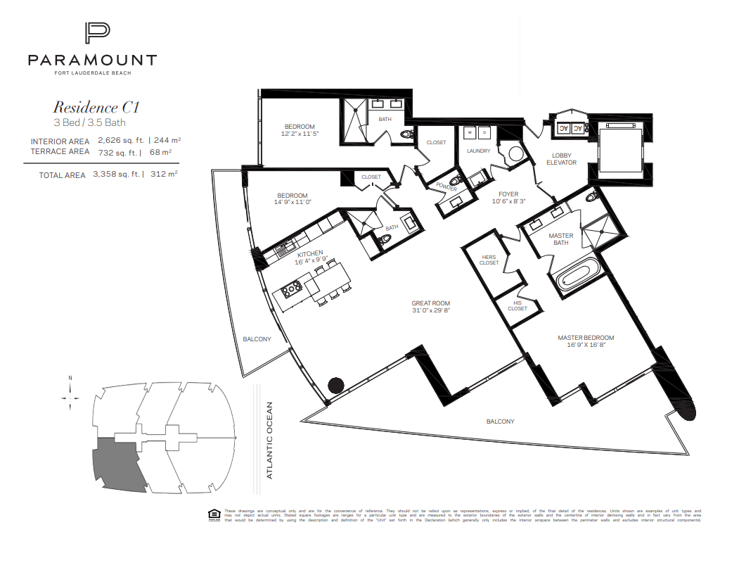 Paramount Fort Lauderdale — Residence C1