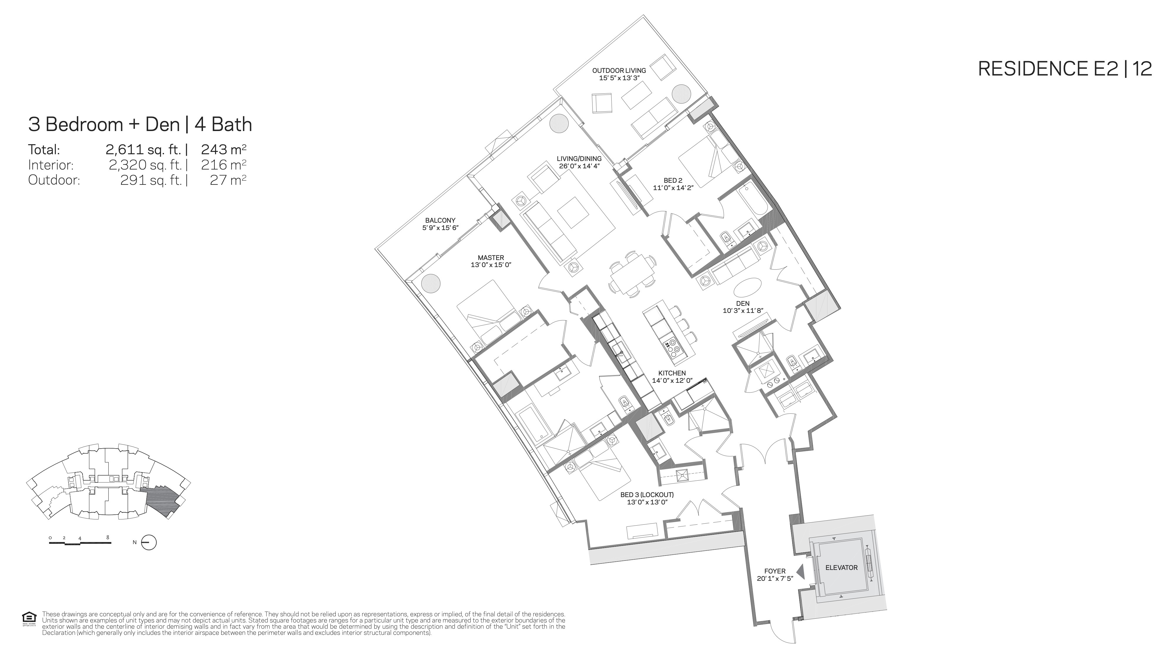 Paramount Miami Worldcenter — Residence E2 12