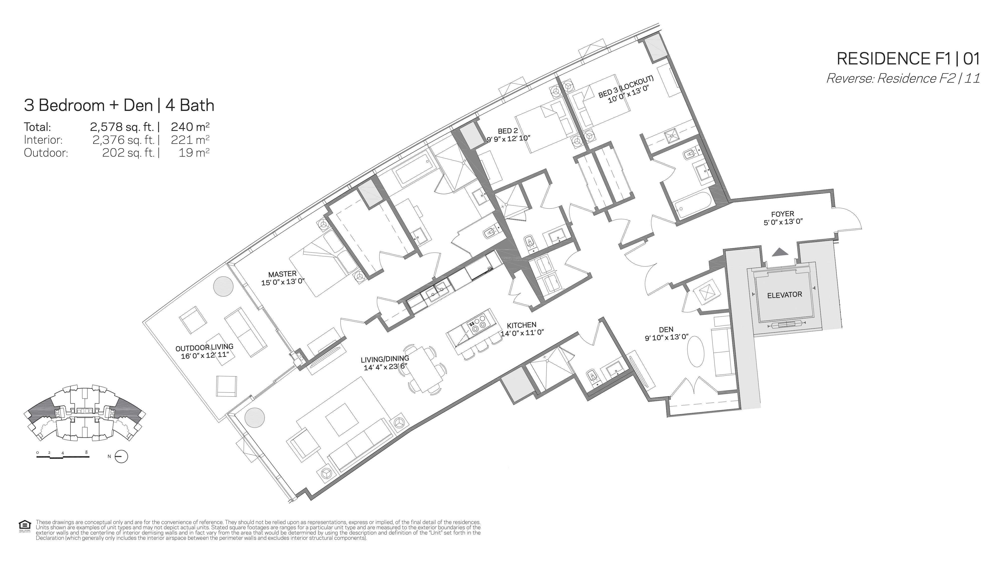 Paramount Miami Worldcenter — Residence F1 01