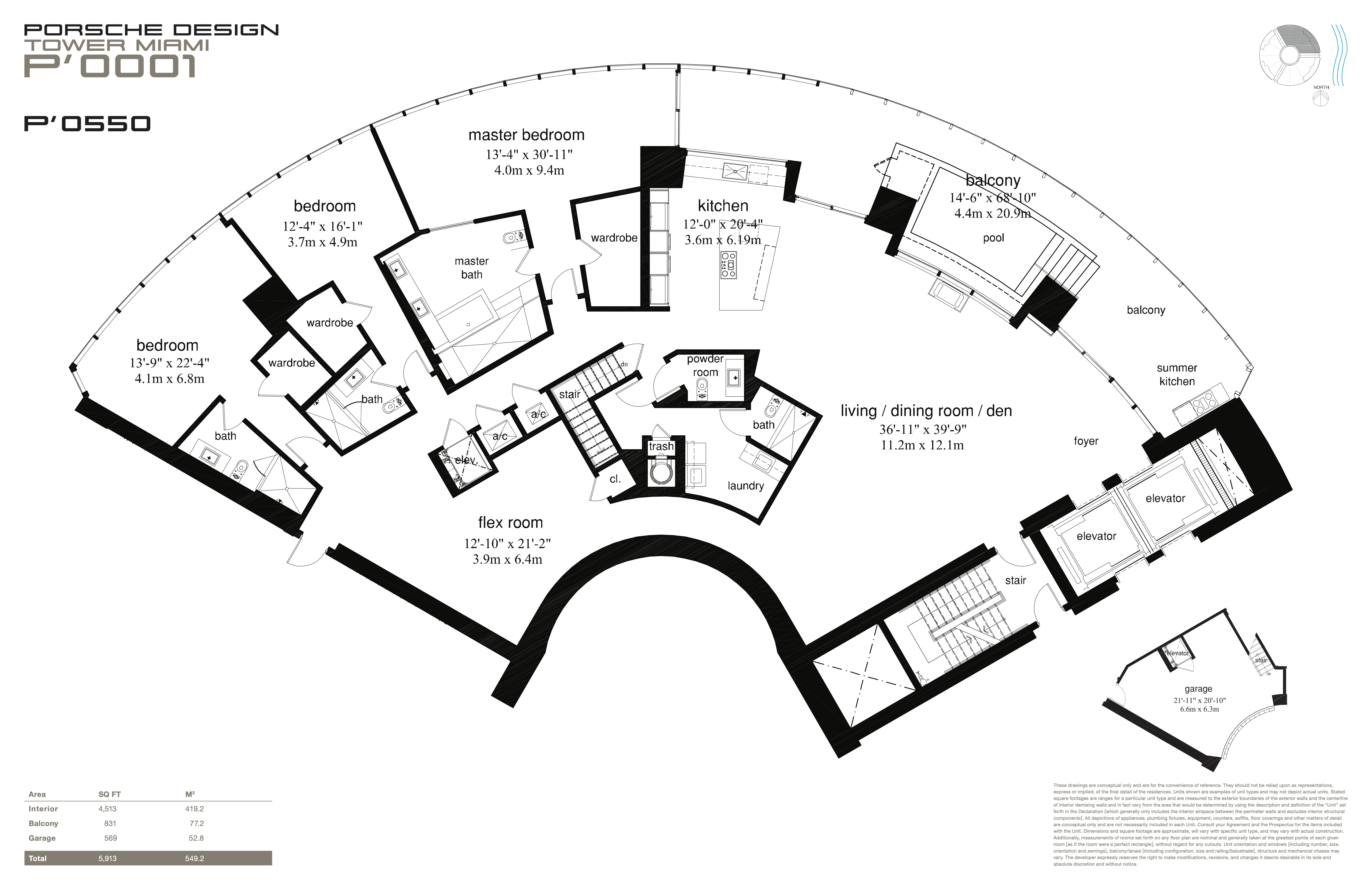 Porsche Design Tower — P' 0550