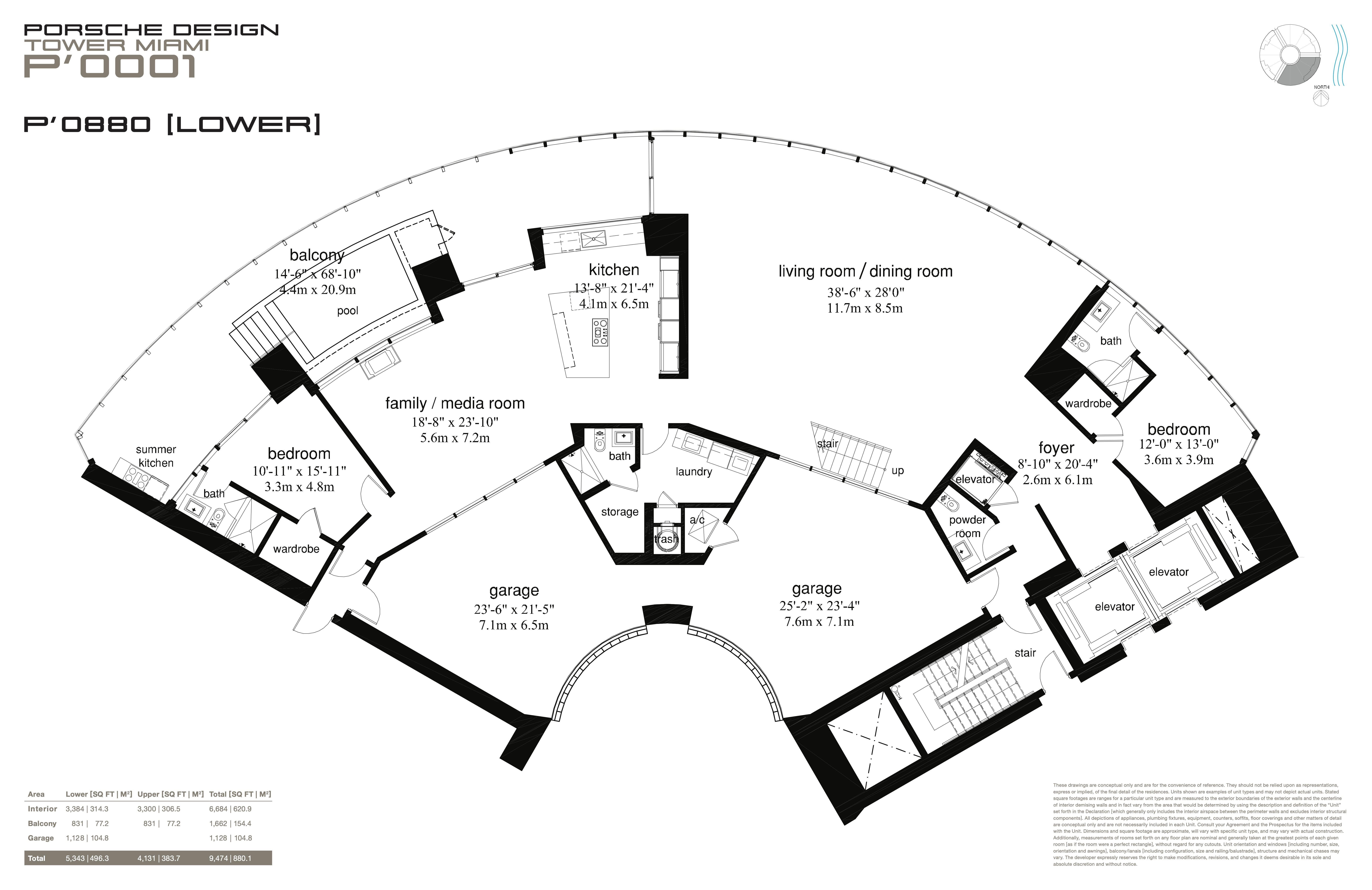 Porsche Design Tower — P' 0880 Lower