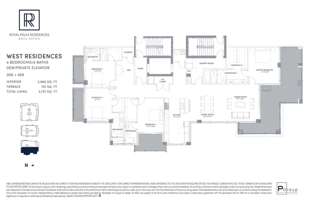 Royal Palm Residences Boca Raton — West Residences 306 + 406