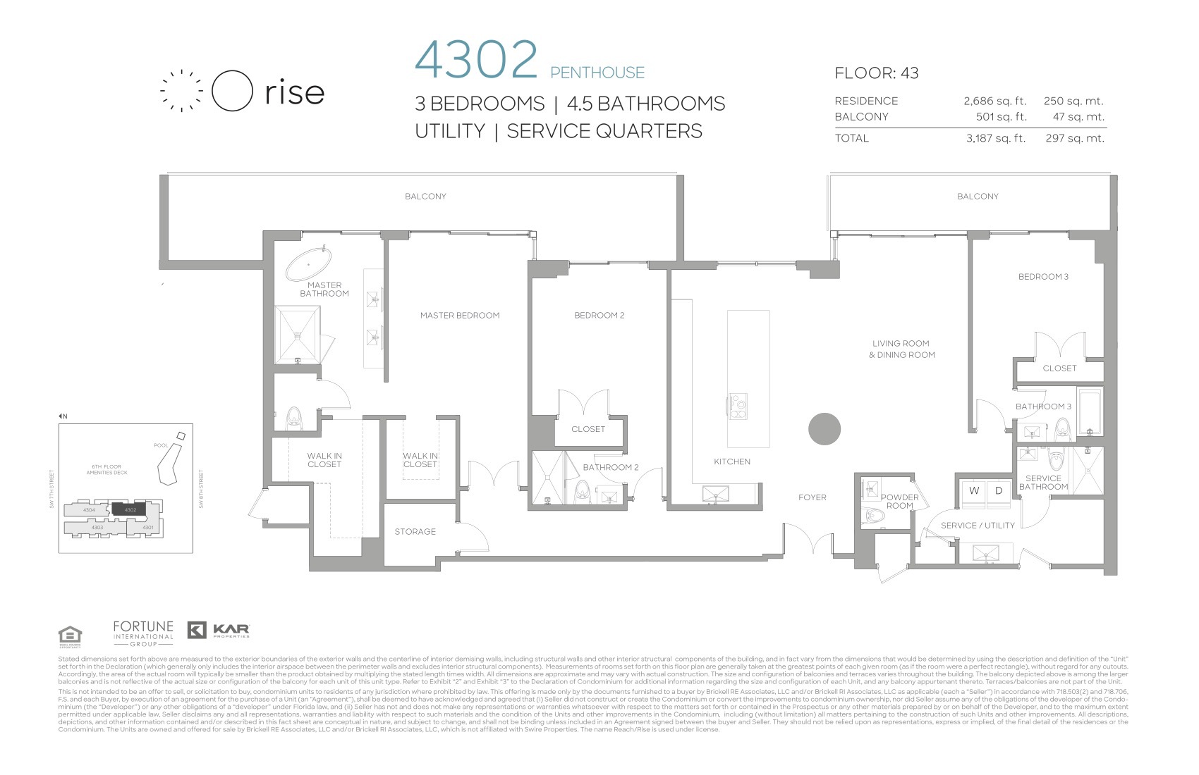 Rise Brickell City Centre — 4302 Penthouse