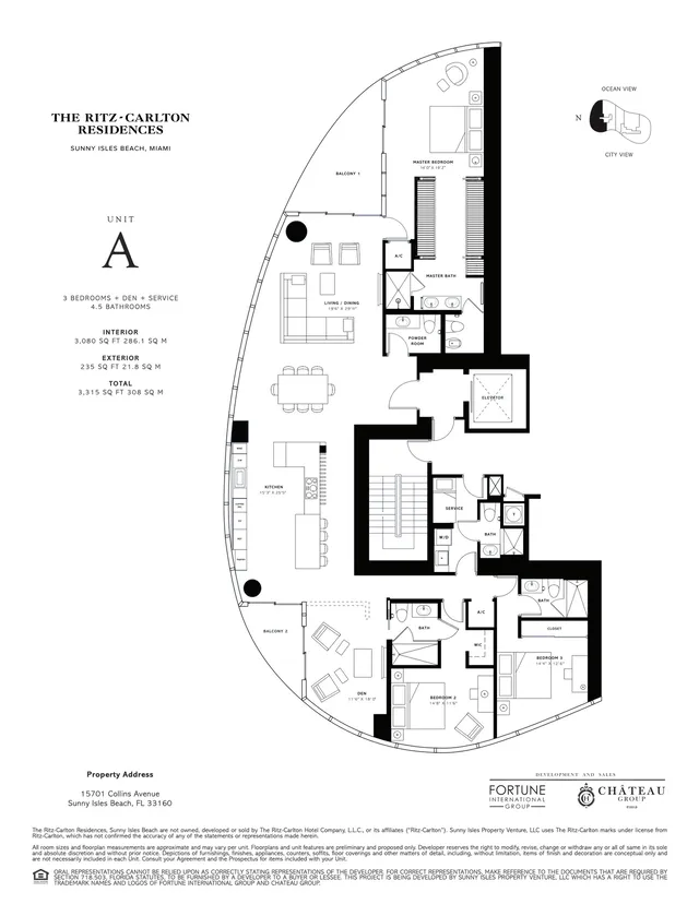 The Ritz-Carlton Residences, Sunny Isles Beach — Unit A