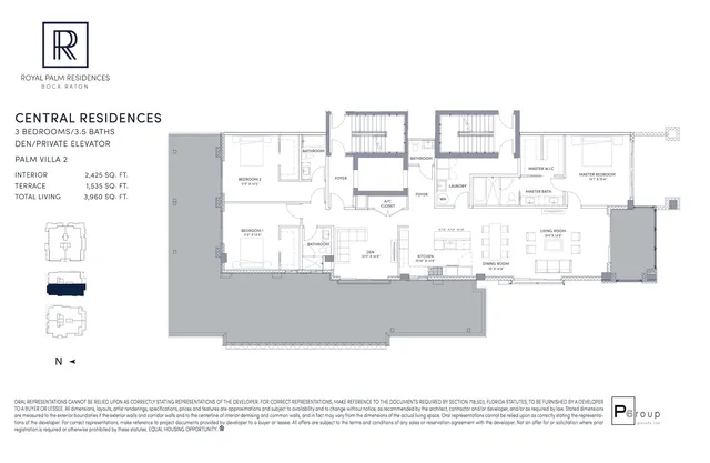 Royal Palm Residences Boca Raton — Central Residences Palm Villa