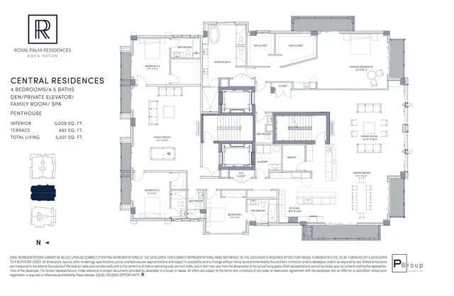 Royal Palm Residences Boca Raton — Central Residences Penthouse