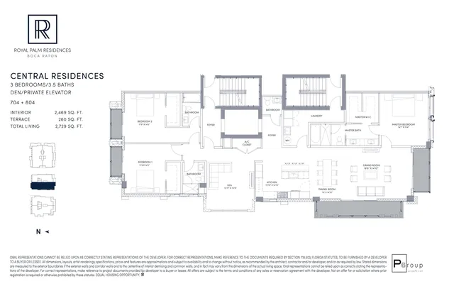 Royal Palm Residences Boca Raton — Central Residences 704 + 804
