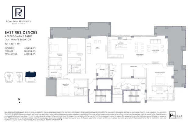 Royal Palm Residences Boca Raton — East Residences 201 + 301 + 401