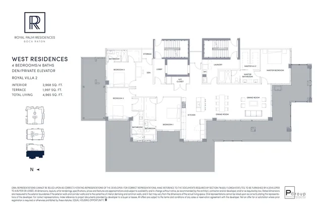 Royal Palm Residences Boca Raton — West Residences Royal Villa
