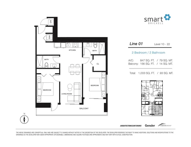 Smart Brickell — Line 01 Level 10-22