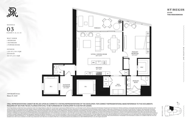 St Regis Residences Miami Brickell — Residence 03