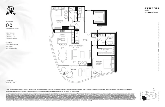St Regis Residences Miami Brickell — Residence 06