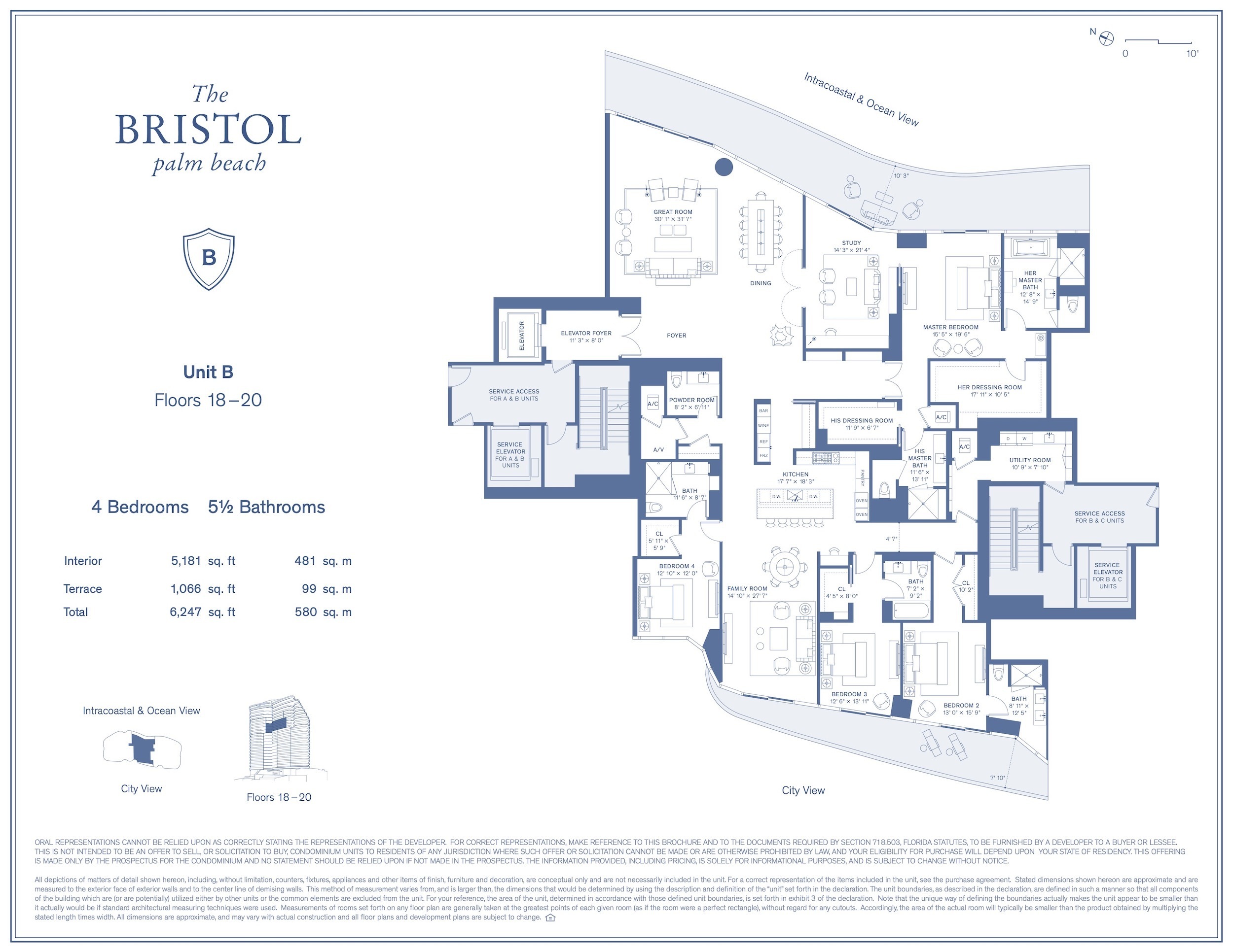 The Bristol Palm Beach — B Floors 18-20