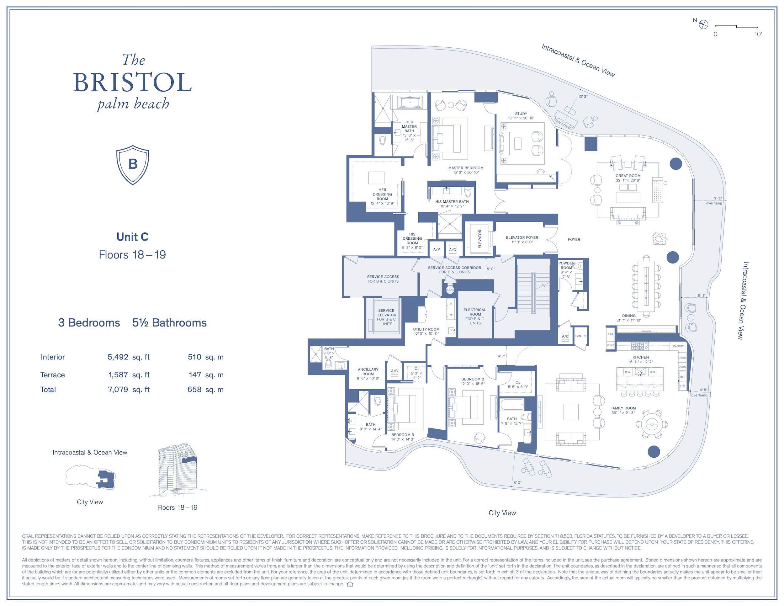The Bristol Palm Beach — C Floors 18-19